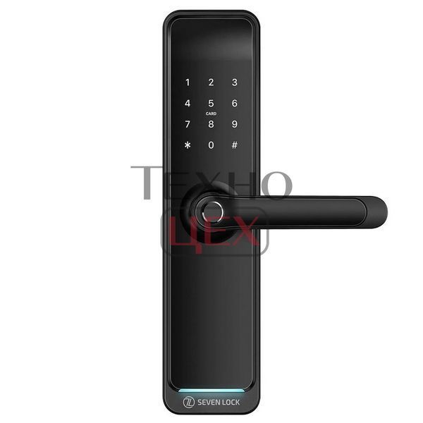 Розумний дверний біометричний замок SEVEN LOCK SL-7767BFW (врізна частина 6068 Auto) 301235 фото