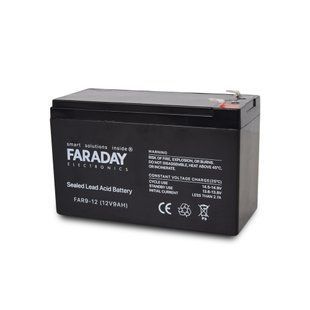 Акумулятор 12В 9 Аг для ДБЖ Faraday Electronics FAR9-12 116533 фото