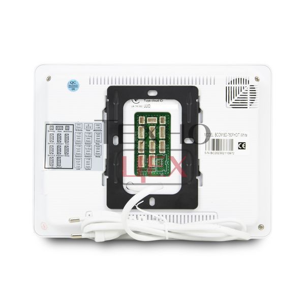 Комплект Wi-Fi відеодомофонa 7" BCOM BD-760FHD/T White з підтримкою Tuya Smart + BT-400HD-AC White 2488771 фото