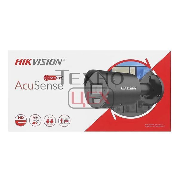 IP-відеокамера 4 Мп Hikvision DS-2CD2043G2-LI2U Black (2.8мм) AcuSense з відеоаналітикою та вбудованим мікрофоном для системи відеонагляду 301494 фото