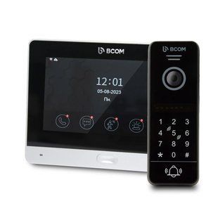 Комплект Wi-Fi відеодомофонa 7" BCOM BD-760FHD/T Silver з підтримкою Tuya Smart + BT-400HD-AC Black 2488774 фото