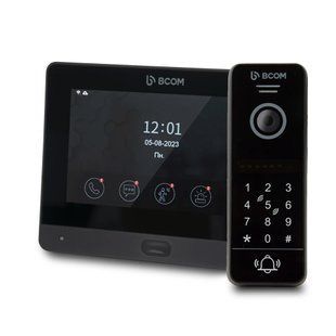 Комплект Wi-Fi відеодомофонa 7" BCOM BD-760FHD/T Black з підтримкою Tuya Smart + BT-400HD-AC Black 2488775 фото