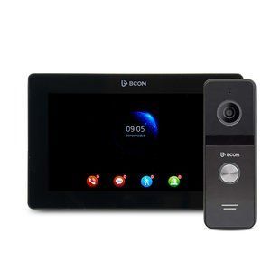 Комплект відеодомофону BCOM BD-770FHD Black Kit: відеодомофон 7" і відеопанель 242050 фото