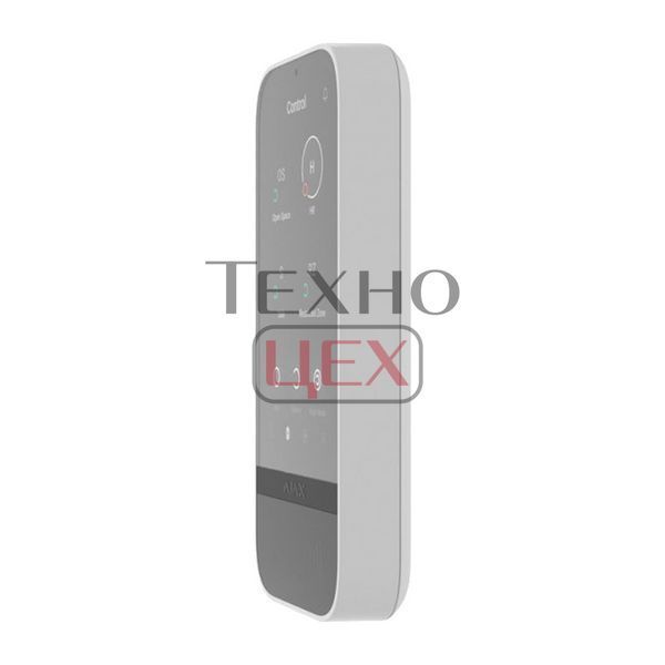Клавіатура Ajax KeyPad TouchScreen white бездротова з сенсорним екраном 276269 фото